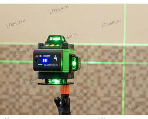 Профессиональный Лазерный уровень (нивелир) LT L16-360Z 4D 16 линий + штанга 4.8 метра с микролифтом